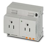 Double socket Phoenix Contact EO-AB/PT/LED/DUO/ 125V 15A