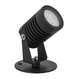 Black Aluminium & Glass LED 5 Watt 378Lm 3000K 100-240 Volt Beam Angle 21O IP65 D: 5 W: 7 H: 12 cm