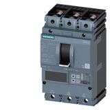 circuit breaker 3VA2 IEC Frame 100 breaking capacity class M Icu=55 kA @ 415 V 3-pole, line protection ETU560, LSIG, In=100 A overload  3VA2010-5JQ32-0JL0