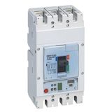 Circuit breaker DPX3 630 3P poles,rated current of 250A and S10 electronic protection unit