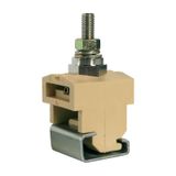 Single-Bolt terminal, 95mm2 for G32 rail, beige color