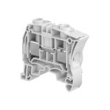 MODULAR TERMINAL BLOCKS, FEED-THROUGH, SCREW CLAMP TERMINAL BLOCK, GRAY, PRODUCT SPACING .472 IN [12 MM], 2 POSITION, DIN RAIL