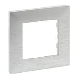 1-GANG PLATE BRUSHED ALUMINIUM