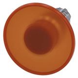 Illuminated mushroom pushbutton, 22 mm, round, metal, shiny, amber, 60 mm, momentary contact type,  3SU1051-1CD00-0AA0-Z Y15