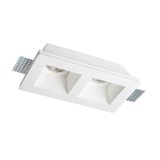 2/Lights Recessed Spot Square Ceramic