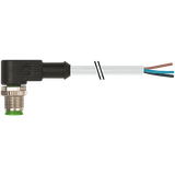 M12 male 90° A-cod. with cable PUR 3x0.34 gy UL/CSA+drag ch. 3m