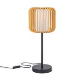 Table lamp VIVA E27 15 Black Light wood