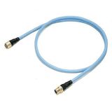 DeviceNet vibration-resistant thin cable, straight M12 connectors (1 m