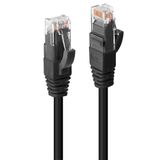 10m Cat.6 U/UTP LSZH Network Cable, Black RJ45, M/M, 250MHz, Copper, 26AWG