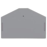 End and intermediate plate 2.5 mm thick gray