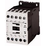 Contactor, 3 pole, 380 V 400 V 3 kW, 1 N/O, 110 V DC, DC operation, Screw terminals