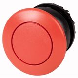 Mushroom actuator, RMQ-Titan, Mushroom, momentary, Mushroom red, red, Blank, Bezel: black