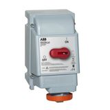 ABB432MI3W Switched interlocked socket outlet UL/CSA