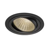 NEW TRIA LED DL ROUND Set, 25W, 3000K, 30ø, matt black