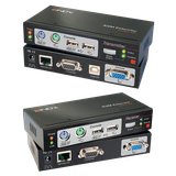 300m Cat.6 VGA, USB & PS/2 KVM Extender Combo Extend VGA, USB or PS/2 over a Cat.6 cable