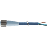 M12 fem. 0° A-cod. with cable F&B Pro TPE-S 3x0.34 bu UL rob+dragch 3m