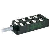 M12-DISTRIBUTOR BOX 8-WAY, 5-POLE WITHOUT LED cable 16x0,34/3x1
