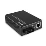 Media Converter SC 10/100/1000 Base-T to 1000 Base-FX, Multimode Extend a Gigabit or Fast Ethernet network up to 550m over multimode fibre optic cable