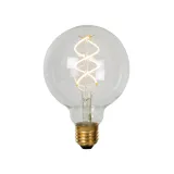 Lucide G95 - Filament bulb - Ø 9,5 cm - LED Dim. - E27 - 1x5W 2700K - Transparant