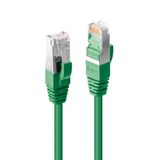 10m Cat.6A S/FTP LSZH Cable, Green RJ45, M/M, 500MHz, Copper