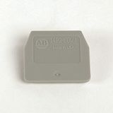 Allen-Bradley 1492-EBM4 End Barrier, For Spring Clamp Type TB, 1.5 x 31 x 27.7mm (0.06 x 1.22 x 1.09 in), Gray, for Use With 1492-WM4