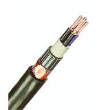 PVC Insulated Heavy Current Cable NYCY 7x4re/4 black