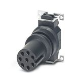 Flush-type connector