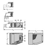 Strain relief housing orange