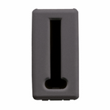 FRENCH STANDARD TELEPHONE SOCKET - 8 CONTACTS - SCREW-ON TERMINALS - 1 MODULE - SYSTEM BLACK