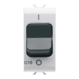 MINIATURE CIRCUIT BREAKER - C CHARACTERISTIC - 1P+N 16A 230Vac - 1 MODULE - GLOSSY WHITE - CHORUSMART