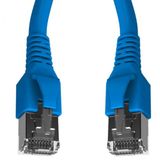 Patchcord RJ45 shielded Cat.6a 10GB, LS0H, blue,    2.0m