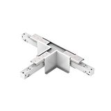 48V RECESSED TRACK T-CONNECTOR WHITE