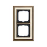 1722-848-500 Cover Frame Busch-dynasty® antique brass ivory white