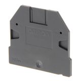 End plate for terminal blocks 2.5 mm² to 10 mm², screw model