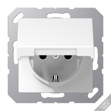 SCHUKO® socket with hinged lid A1521KIKLWW