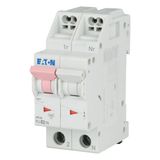 Miniature circuit breaker (MCB) with plug-in terminal, 2 A, 1p+N, characteristic: B