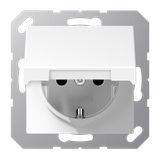 SCHUKO® socket with hinged lid A1520KIKLWW