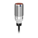 Photoelectric sensors XU, Photo electric sensor, Cylindrical, Metal, Thru-beam, Transmitter, Smax 30m, Cable 2m