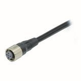 Sensor cable, Smartclick M12 straight socket (female), 4-poles, A code XS5F1008D