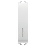 ONE-WAY SWITCH 1P 250V ac - 10AX ILLUMINABLE - WITH DIFFUSER - 1/2 MODULE - SATIN WHITE - CHORUSMART