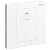 Galion - 1 gang unswitched fused connection unit with cord outlet - 13A - White