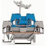 Double-deck terminal block Through/through terminal block for DIN-rail