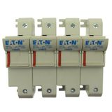 Fuse-holder, low voltage, 125 A, AC 690 V, 22 x 58 mm, 4P, IEC, UL