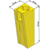 Round cable wedge clamps RKK 02