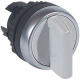 Osmoz non illuminated std handle selector switch - 2 stay-put positions - grey