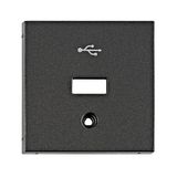 USB coupler cover, anthracite