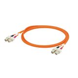 (Assembled) Fibre-optic data cable, ZIPCORD, SC duplex IP 20, SC duple