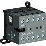 TBC7-30-01-51 Mini Contactor 17 ... 32 V DC - 3 NO - 0 NC - Screw Terminals