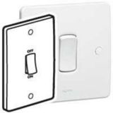 Synergy™ - Double pole switch - Double pole - 45 A 250 V~ - 146x86 mm - White