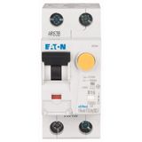 RCD/MCB combination, 13 A, 300 mA, MCB trip characteristic: D, 1p+N, RCD trip characteristic: F